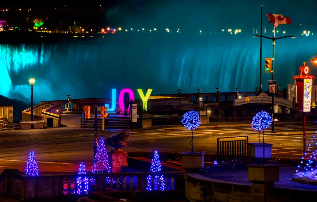 Niagara Falls During the Winter Festival of Lights