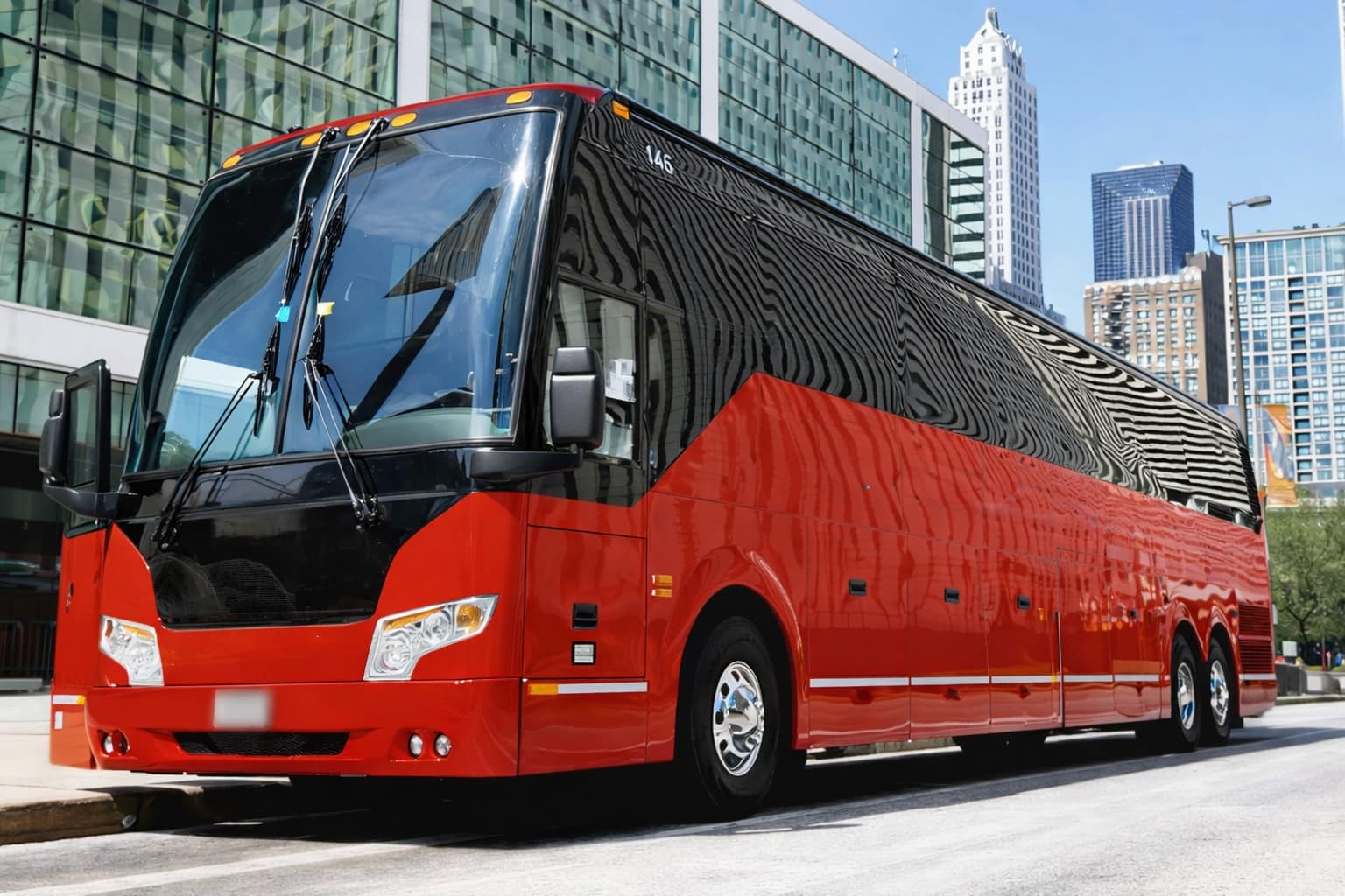 Niagara Falls Private Tours 27 Full-size coach for private Niagara Falls tours