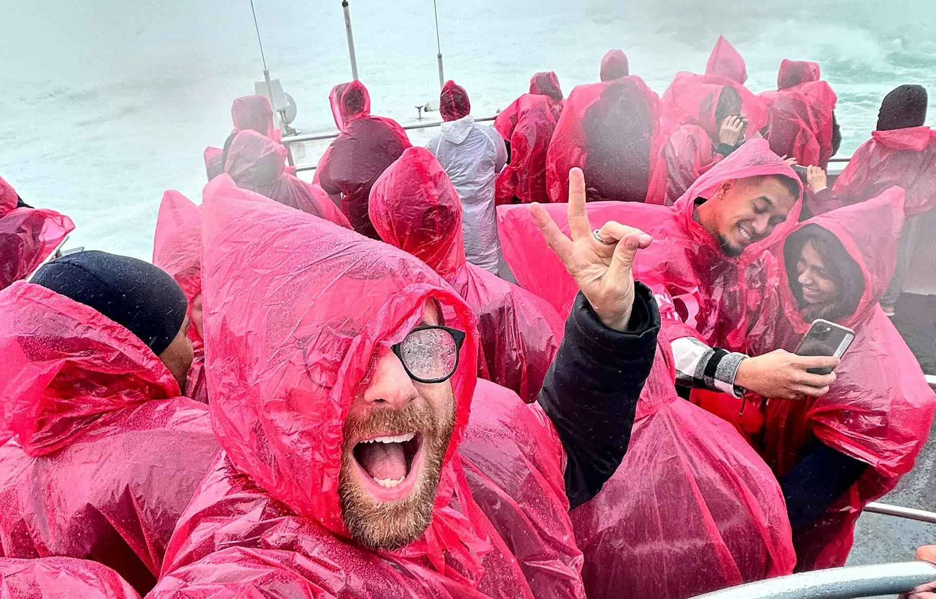 From Niagara Falls: Small Group Day Tour 1 From Niagara Falls: Small Group Day Tour with Boat Cruise, Journey Behind the Falls and Aero Car + Helicopter Option